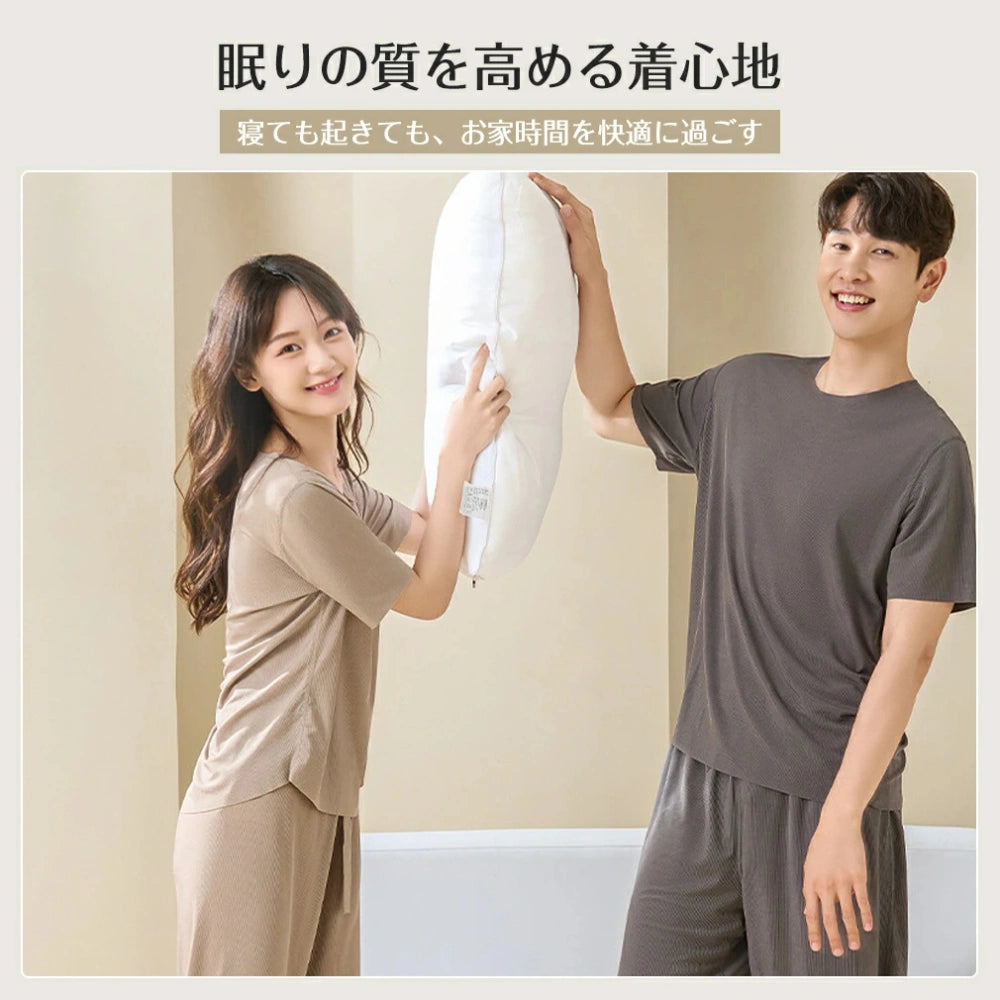 【話題沸騰中】楽冷感パジャマ™|接触冷感|涼感|ひんやり快適