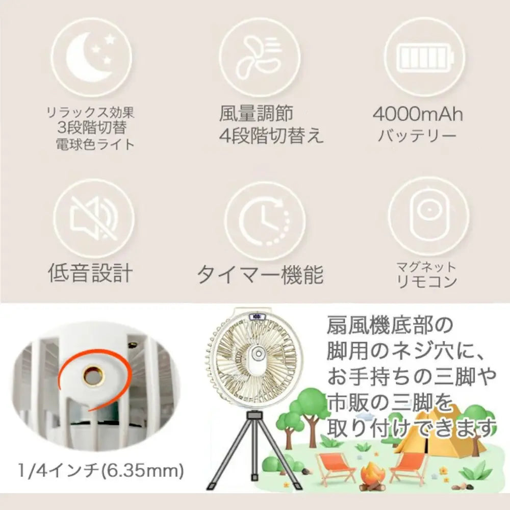 【最新型】楽すず扇風™|コードレス|卓上・壁掛け・吊り下げ対応