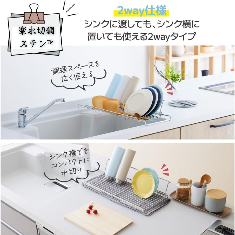 楽水切鋼ステン™304ステンレス鋼2層