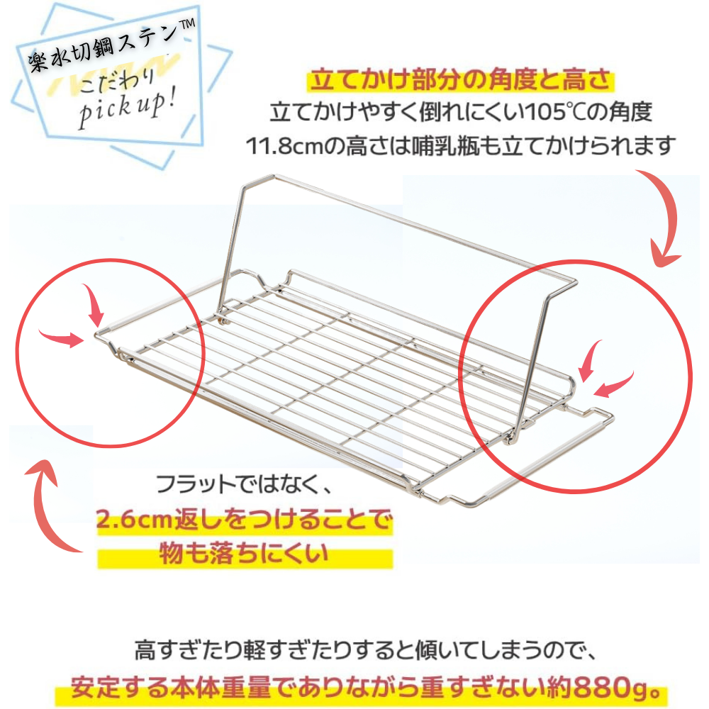 楽水切鋼ステン™304ステンレス鋼2層