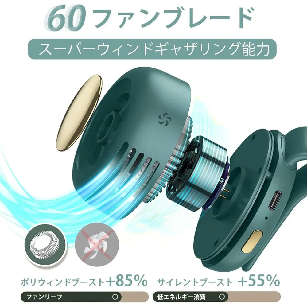 楽ミニ扇風™・クリップ式|360度風向調節