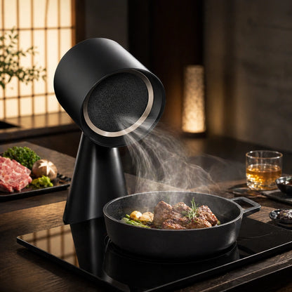 【卓上吸煙機】食卓の煙・油・ニオイをその場で吸引| 卓上レンジフード