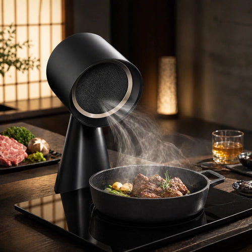【卓上吸煙機】食卓の煙・油・ニオイをその場で吸引| 卓上レンジフード