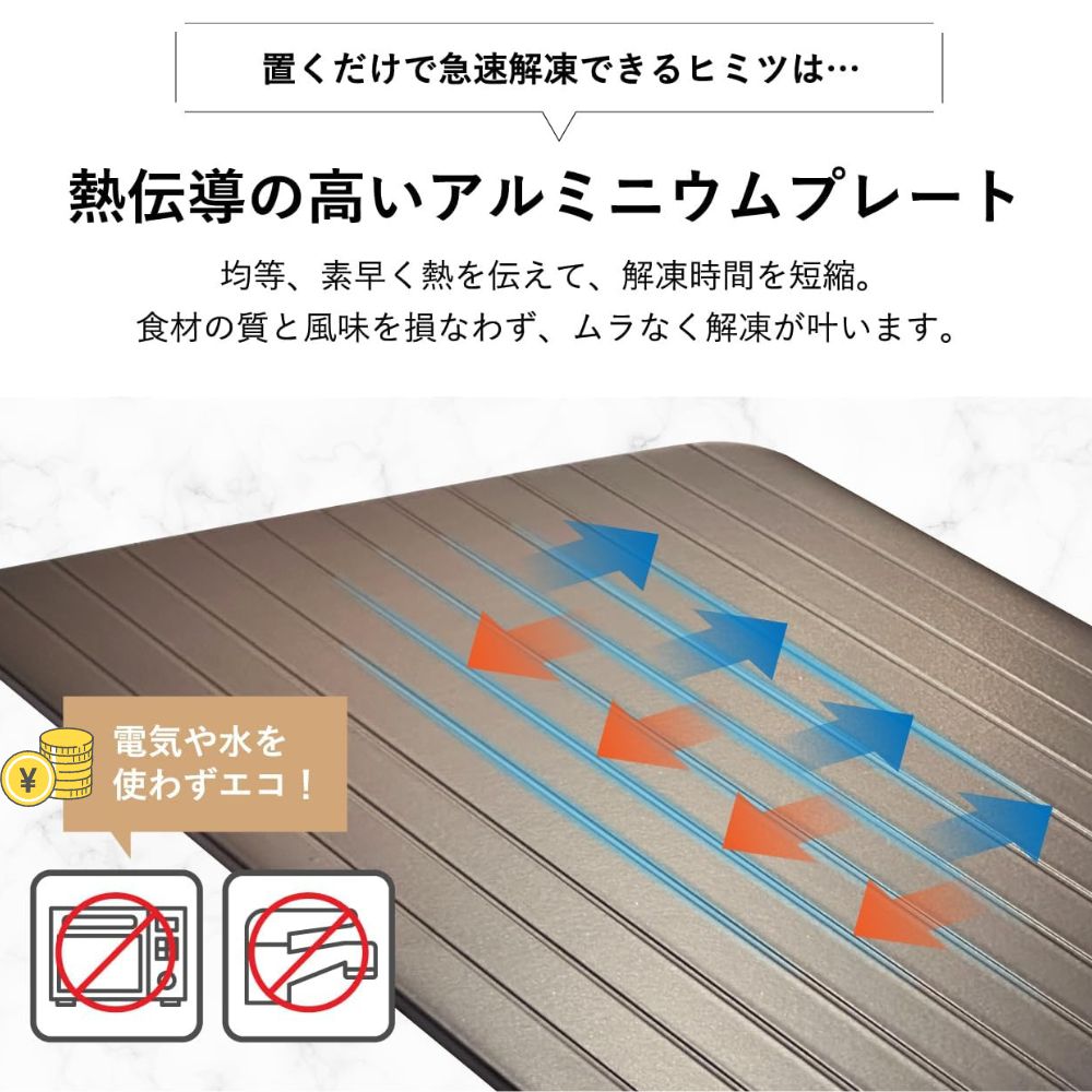 【高純度アルミ製】 楽急速解凍™
